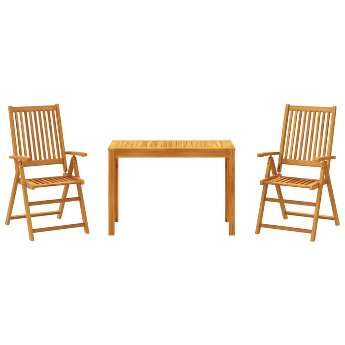 Set mobilier de grădină, 3 piese, lemn masiv de acacia - WALTI WALTI