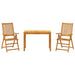 Set mobilier de grădină, 3 piese, lemn masiv de acacia - WALTI WALTI