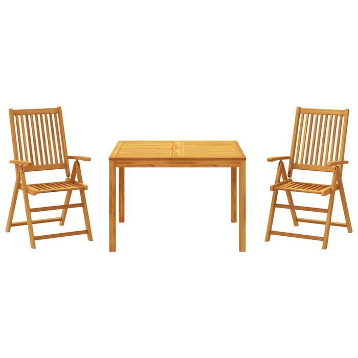 Set mobilier de grădină, 3 piese, lemn masiv de acacia - WALTI WALTI