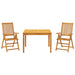 Set mobilier de grădină, 3 piese, lemn masiv de acacia - WALTI WALTI