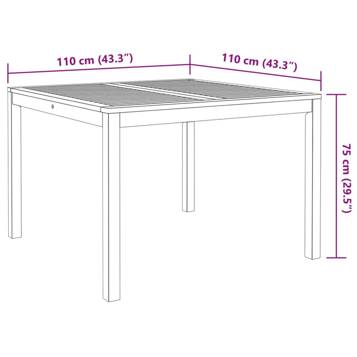 Set mobilier de grădină, 3 piese, lemn masiv de acacia - WALTI WALTI