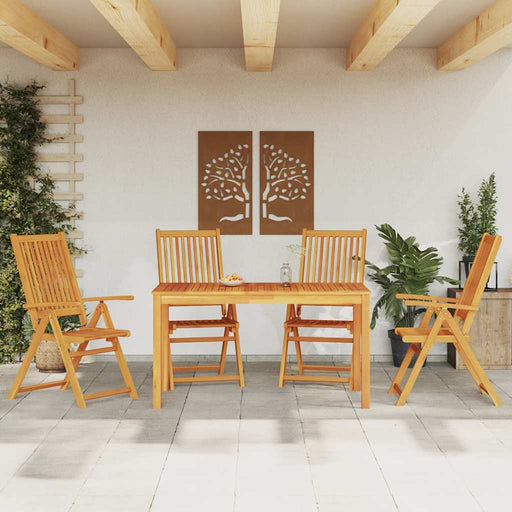 Set mobilier de grădină, 5 piese, 140x80x74 cm, lemn masiv de acacia - WALTI WALTI
