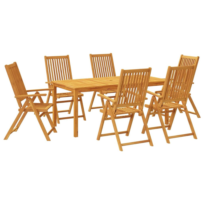 Set mobilier de grădină, 7 piese, 180x90x75 cm, lemn masiv de acacia - WALTI WALTI
