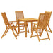 Set mobilier de grădină, 5 piese, 85x85x74 cm, lemn masiv de acacia - WALTI WALTI