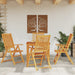 Set mobilier de grădină, 5 piese, 85x85x74 cm, lemn masiv de acacia - WALTI WALTI