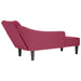 Sezlong cu cotiera dreapta Wine Red Velvet - WALTI WALTI