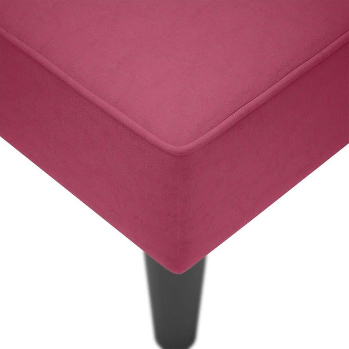 Sezlong cu cotiera dreapta Wine Red Velvet - WALTI WALTI
