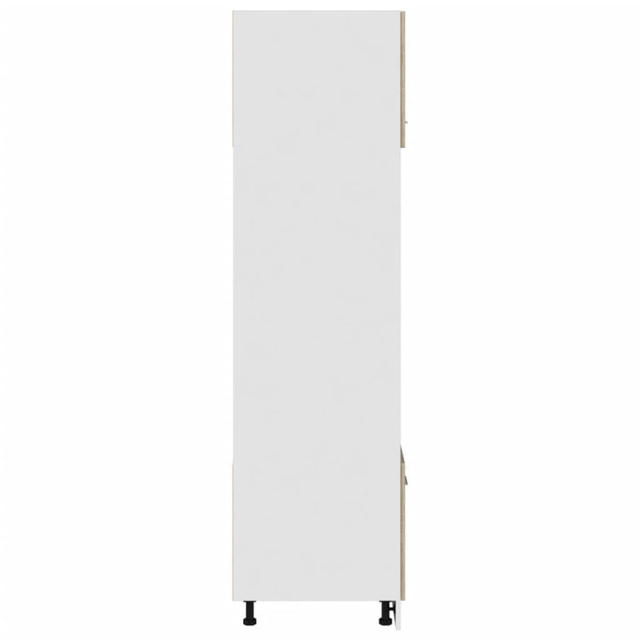 Dulap cuptor microunde “Lyon”, stejar Sonoma, 60 x 57 x 207 cm WALTI