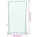 Plasă de remorcă cu funie elastică, verde, 3,5x2 m, PP - WALTI WALTI