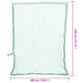 Plasă de remorcă cu funie elastică, verde, 3,5x3 m, PP - WALTI WALTI