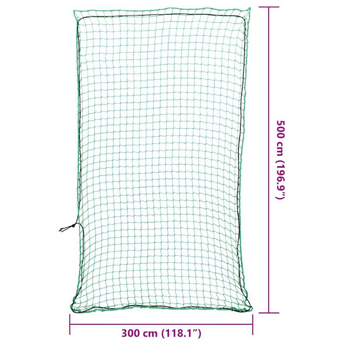 Plasă de remorcă cu funie elastică, verde, 5x3 m, PP - WALTI WALTI