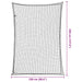 Plasă de remorcă cu funie elastică, negru, 3,5x2,5 m, PP - WALTI WALTI