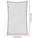 Plasă de remorcă cu funie elastică, negru, 4x2,5 m, PP - WALTI WALTI