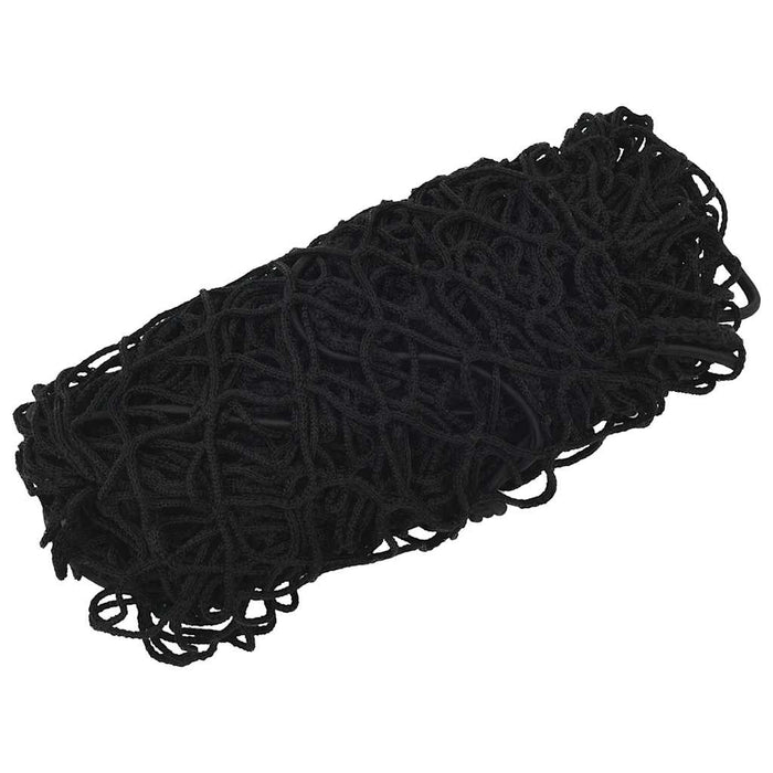 Plasă de remorcă cu funie elastică, negru, 3x3 m, PP WALTI