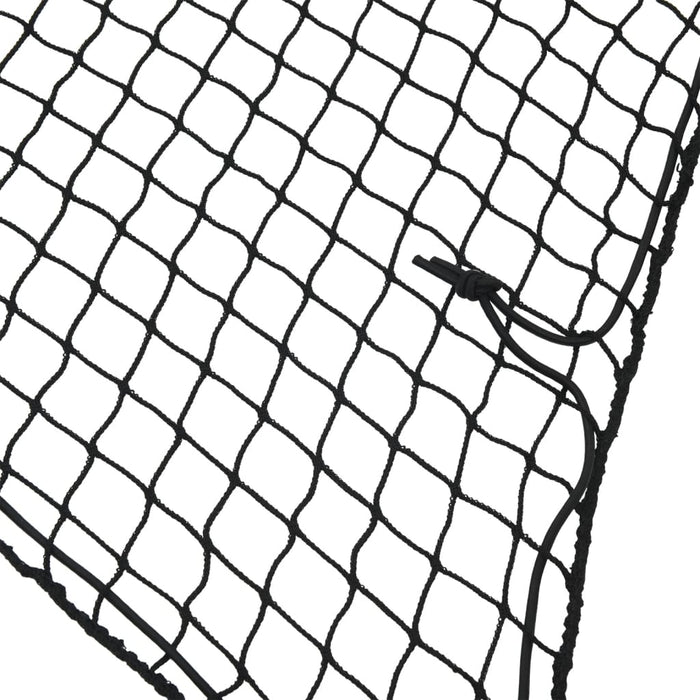 Plasă de remorcă cu funie elastică, negru, 5x3,5 m, PP - WALTI WALTI
