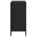 Comodă cu sertare, negru, 91x35,5x74,5 cm, lemn prelucrat - WALTI WALTI
