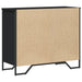 Comodă cu sertare, negru, 91x35,5x74,5 cm, lemn prelucrat - WALTI WALTI