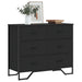 Comodă cu sertare, negru, 91x35,5x74,5 cm, lemn prelucrat - WALTI WALTI