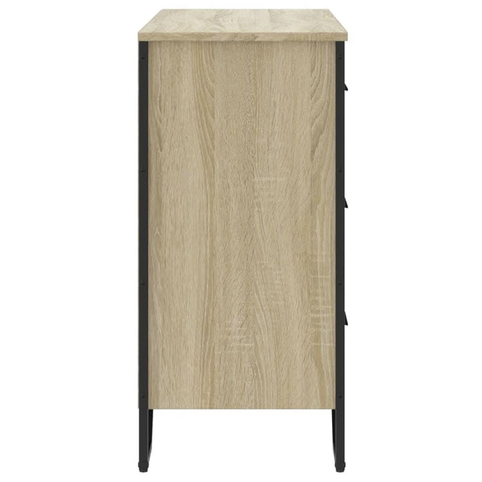 Comodă cu sertare, stejar sonoma 91x35,5x74,5 cm lemn prelucrat - WALTI WALTI