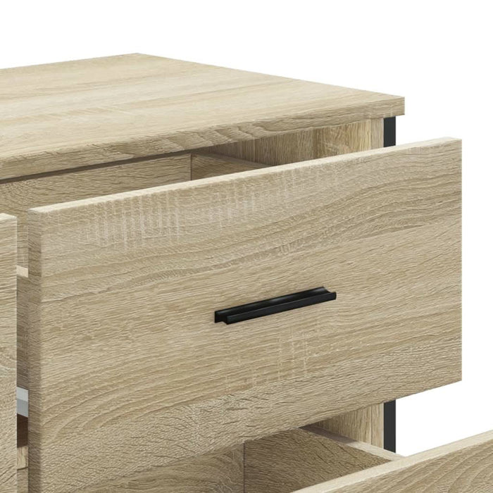 Comodă cu sertare, stejar sonoma 91x35,5x74,5 cm lemn prelucrat - WALTI WALTI