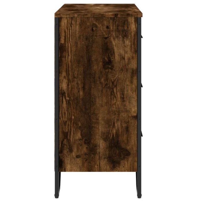 Comodă cu sertare stejar fumuriu 91x35,5x74,5 cm lemn prelucrat - WALTI WALTI