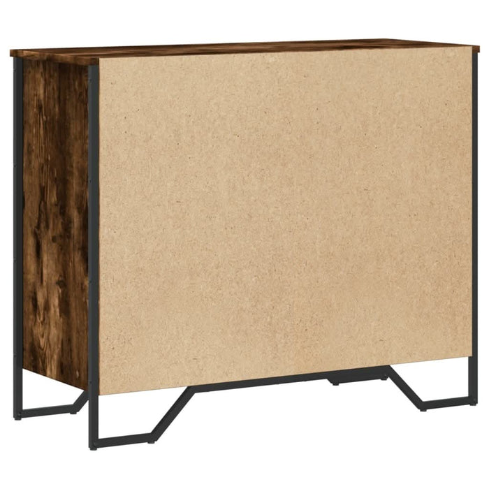 Comodă cu sertare stejar fumuriu 91x35,5x74,5 cm lemn prelucrat - WALTI WALTI