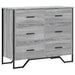 Comodă cu sertare, gri sonoma 91x35,5x74,5 cm lemn prelucrat - WALTI WALTI