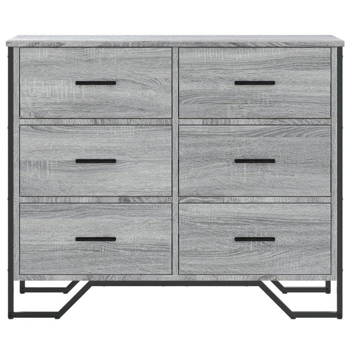 Comodă cu sertare, gri sonoma 91x35,5x74,5 cm lemn prelucrat - WALTI WALTI