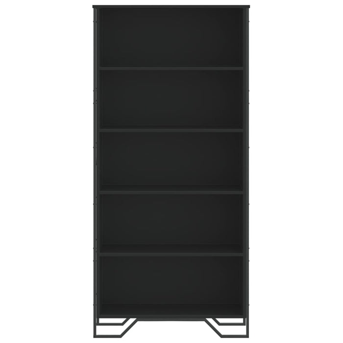 Bibliotecă, negru, 80x31x169 cm, lemn prelucrat - WALTI WALTI