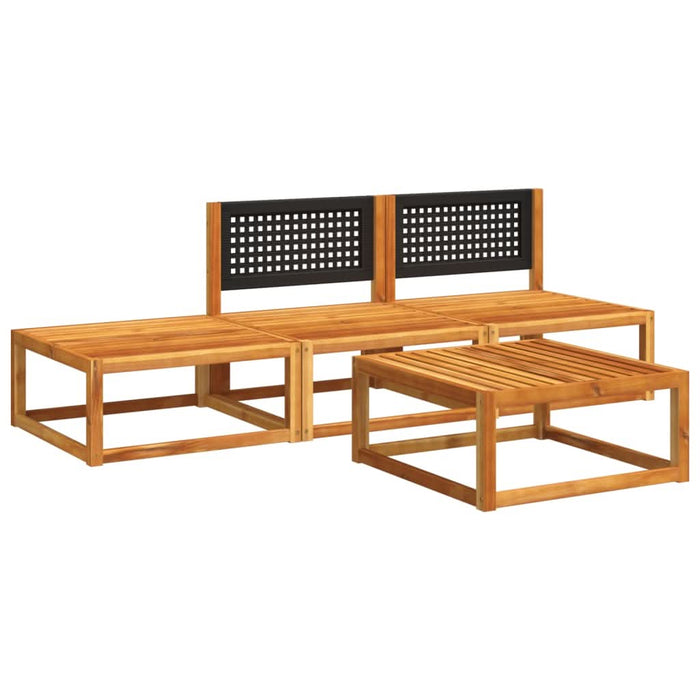 Set canapele de grădină cu perne, 4 piese, lemn masiv de acacia - WALTI WALTI