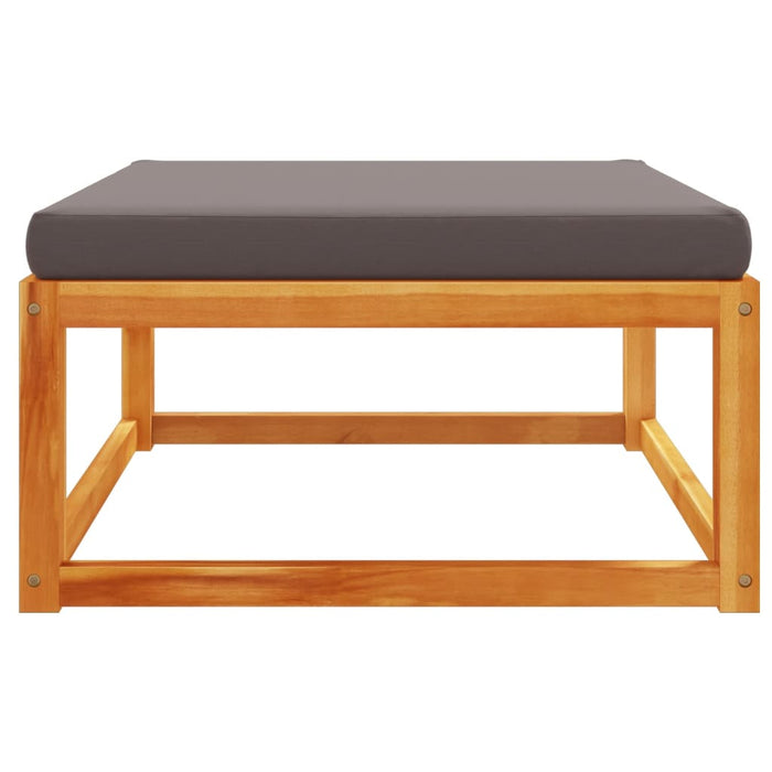 Taburet de grădină cu pernă, 65x65x29 cm, lemn masiv acacia - WALTI WALTI