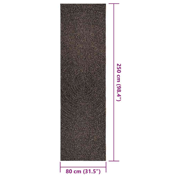 Covor „ZIZUR” Antracit aspect iuta pentru interior și exterior WALTI