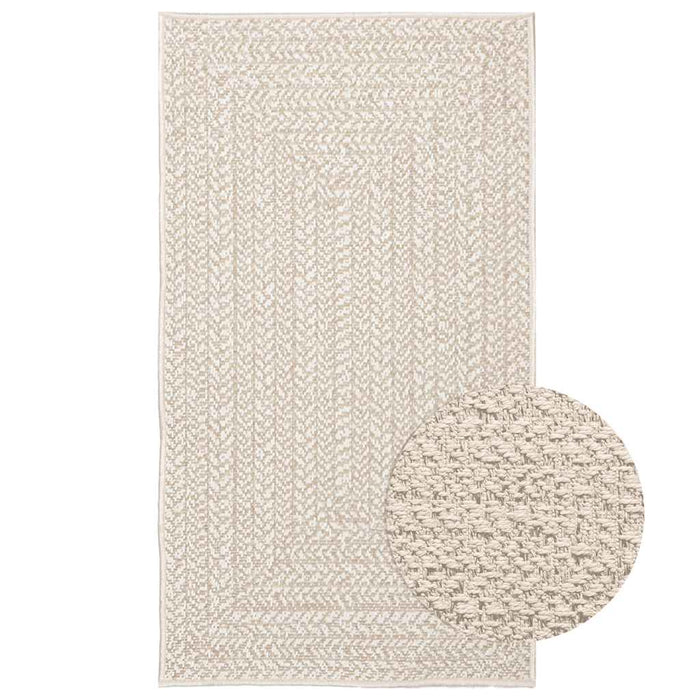 Covor „ZIZUR” crem aspect iuta pentru interior și exterior - WALTI WALTI
