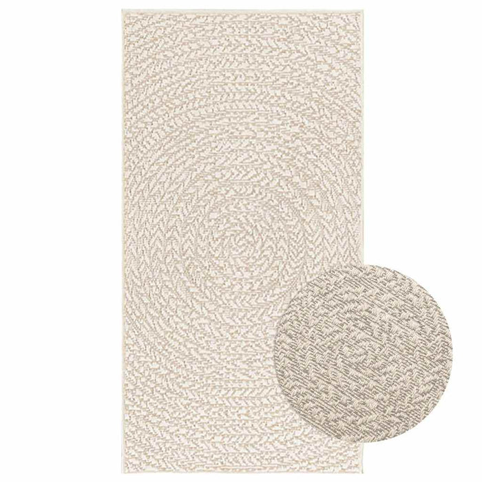 Covor „ZIZUR” crem aspect iuta pentru interior și exterior - WALTI WALTI