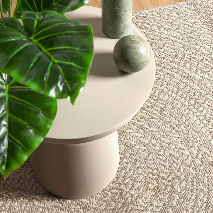 Covor „ZIZUR” crem aspect iuta pentru interior și exterior - WALTI WALTI