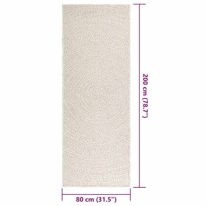 Covor „ZIZUR” crem aspect iută pentru interior și exterior - WALTI WALTI