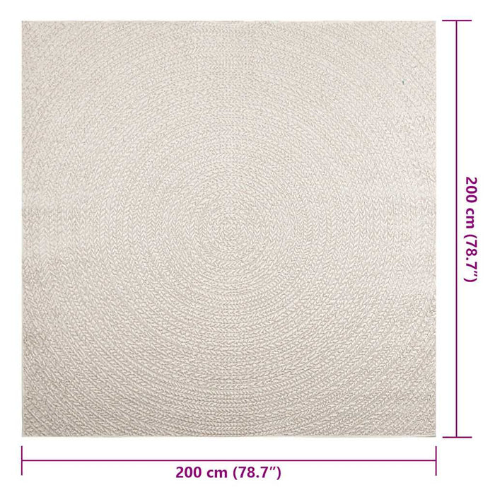Covor „ZIZUR” crem aspect iută pentru interior și exterior WALTI