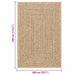 Covor ZIZUR aspect iută 140x200 cm, pentru interior și exterior - WALTI WALTI