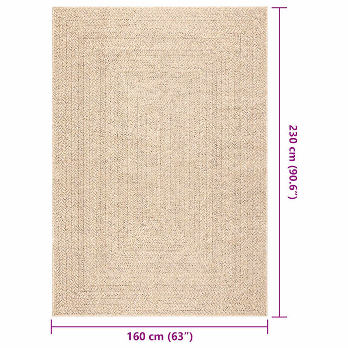 Covor ZIZUR aspect iută 160x230 cm, pentru interior și exterior WALTI