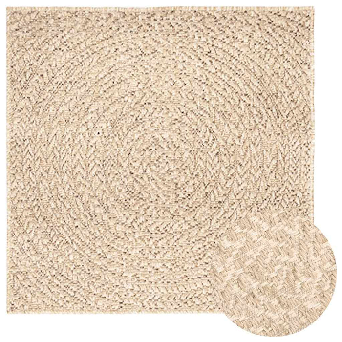 Covor ZIZUR aspect iută, 120x120cm, pentru interior și exterior - WALTI WALTI