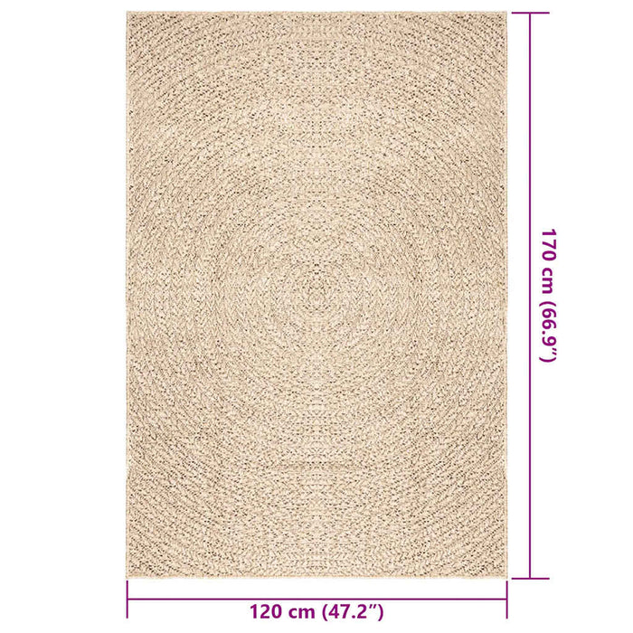 Covor ZIZUR aspect iută 120x170 cm, pentru interior și exterior - WALTI WALTI