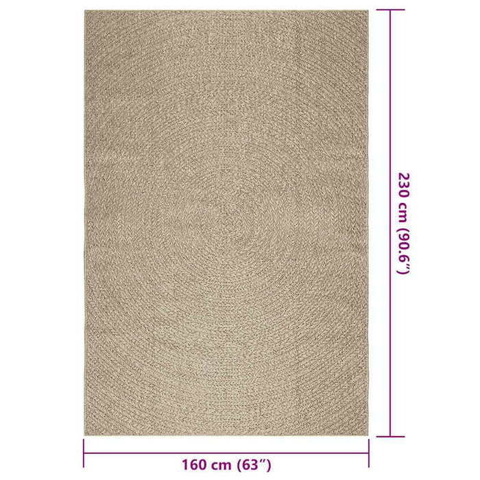 Covor ZIZUR aspect iută 160x230 cm, pentru interior și exterior - WALTI WALTI