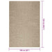 Covor ZIZUR aspect iută 160x230 cm, pentru interior și exterior - WALTI WALTI