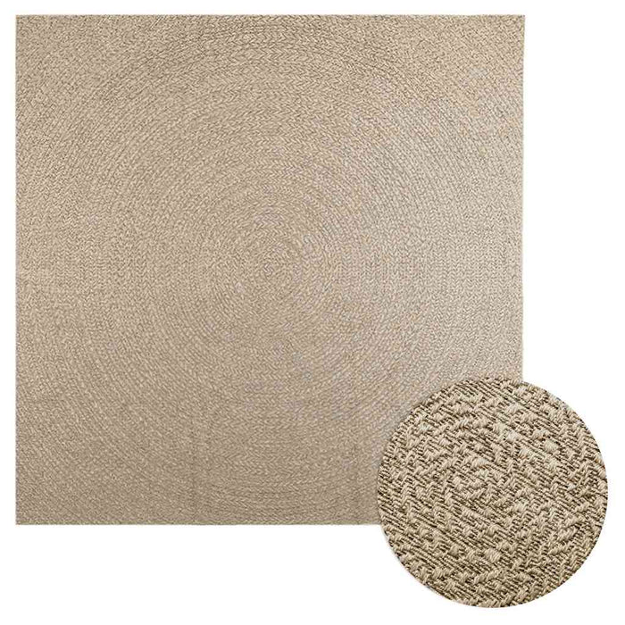 Covor ZIZUR aspect iută, 240x240cm, pentru interior și exterior - WALTI WALTI