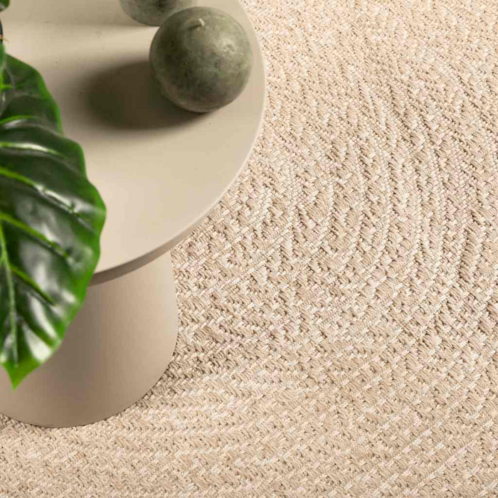 Covor ZIZUR, aspect iută, Ø 120 cm, pentru interior și exterior WALTI