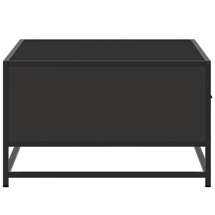 Măsuță de cafea, negru, 90x57x35 cm, lemn prelucrat și metal - WALTI WALTI