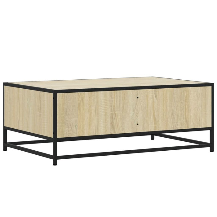 Măsuță cafea stejar sonoma 90x57x35 cm lemn prelucrat și metal - WALTI WALTI