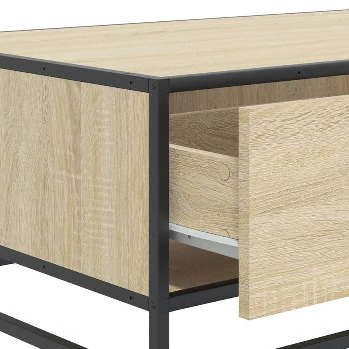 Măsuță cafea stejar sonoma 90x57x35 cm lemn prelucrat și metal - WALTI WALTI