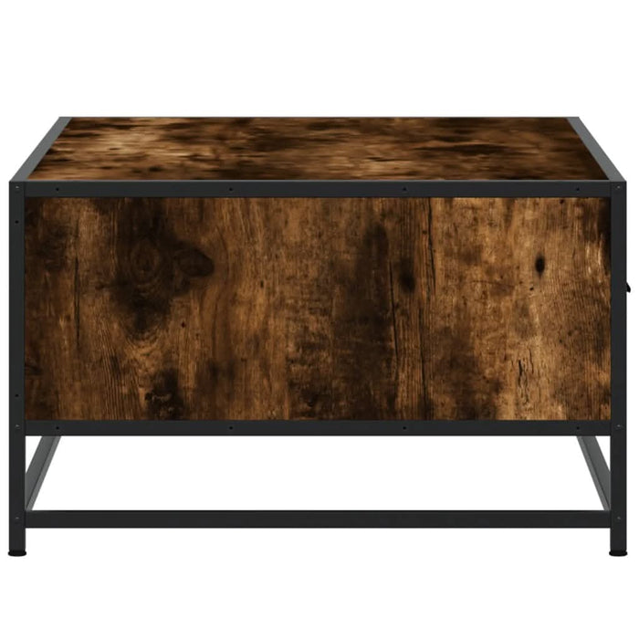 Măsuță de cafea stejar fumuriu 90x57x35cm lemn prelucrat/metal - WALTI WALTI