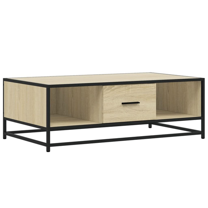 Măsuță cafea stejar sonoma 100x57x35 cm lemn prelucrat și metal - WALTI WALTI